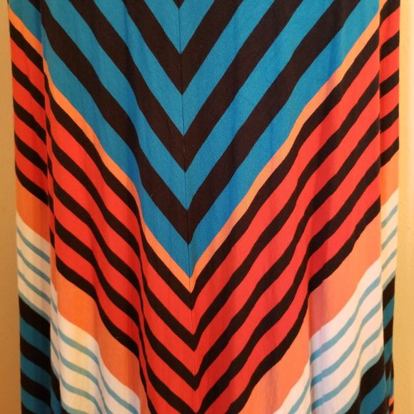 Tommy Hilfiger L Striped‎ Maxi Dress Summer Beach - Picture 6 of 8